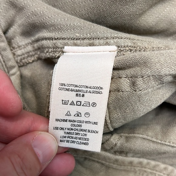 FREE PEOPLE HIGH RISE GREEN MILITARY SYLE CUT OFF SHORTS 8 - Picture 9 of 16